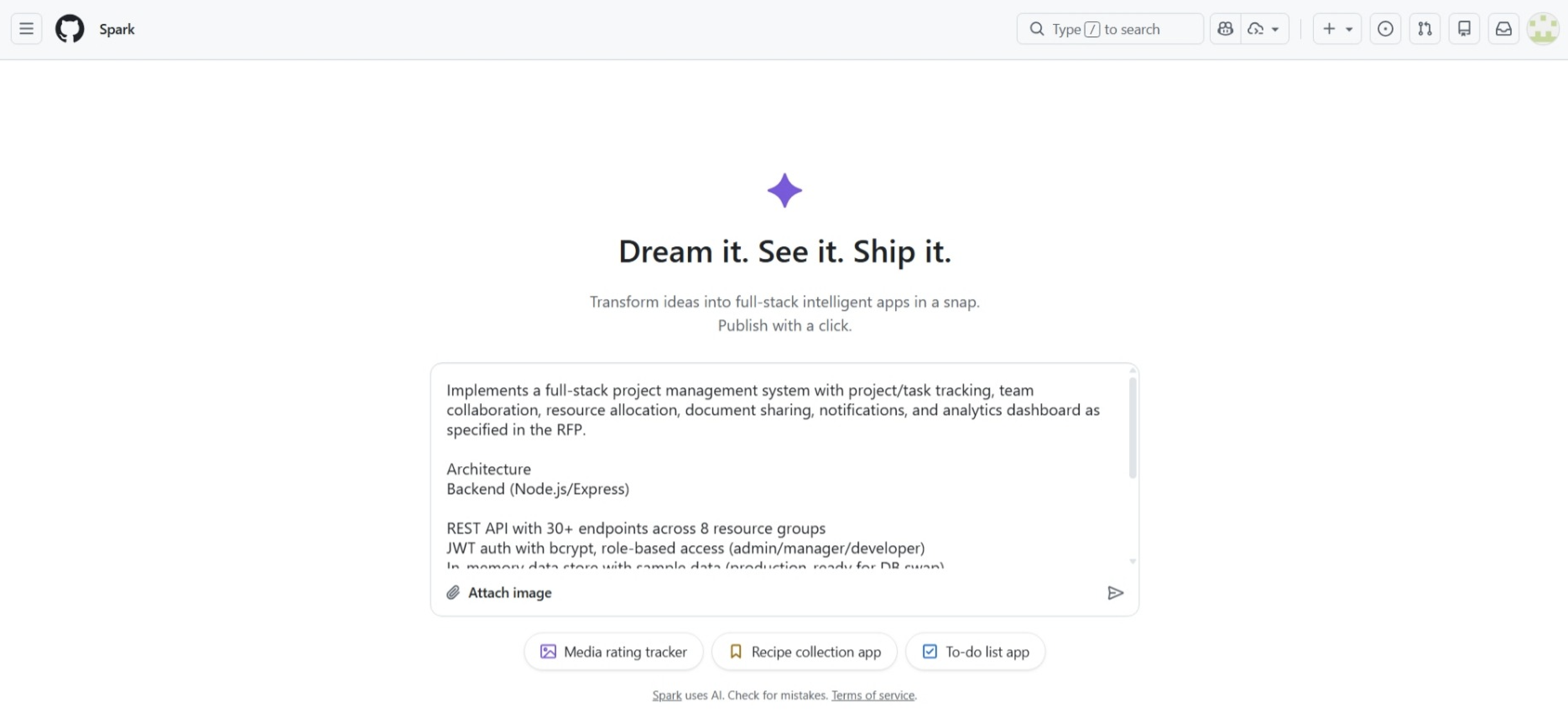 GitHub Spark